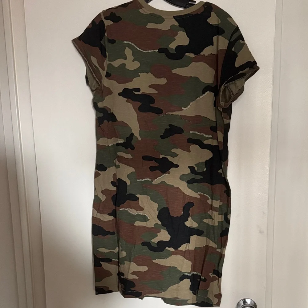 Polo Ralph Lauren Camouflage T-Shirt Dress with beading and embroidery size xl - Picture 4 of 4